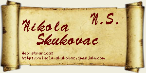 Nikola Skukovac vizit kartica